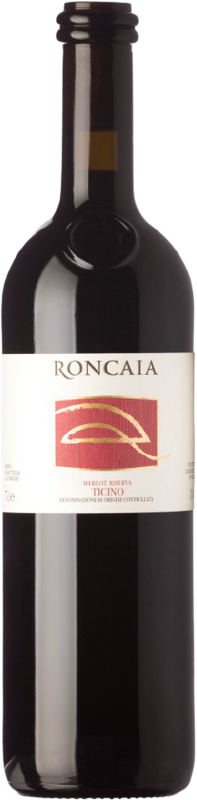 Bottiglia di Roncaia Riserva Merlot del Ticino DOC Vinattieri di Vinattieri