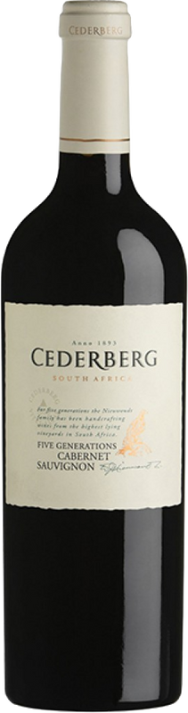 Bottiglia di Cederberg Cabernet Sauvignon FIVE G Cederberg di Cederberg
