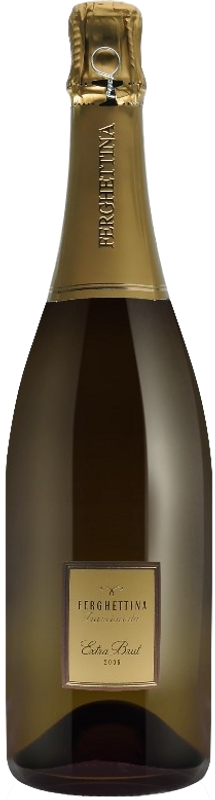 Flasche FRANCIACORTA Extra Brut DOCG Ferghettina von Ferghettina