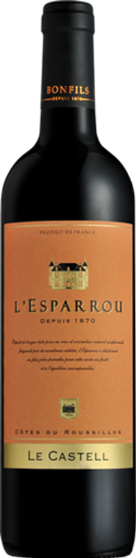 Bottle of Château L'Esparrou Le Castell Côtes du Roussillon AOP Bonfils from Bonfils