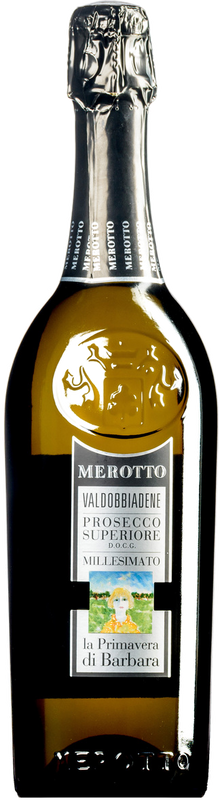 Flasche La Primavera di Barbara Rive di Col San Martino Valdobbiadene Prosecco superiore DOCG dry Merotto von Merotto
