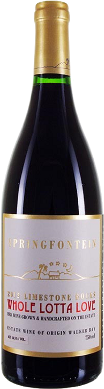 Flasche Limestone Rocks Whole Lotta Love WO Red Cape Blend Springfontein von Springfontein