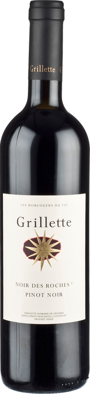 Flasche Noir de Roches Premier Pinot Noir Neuchatel AOC Grillette Domaine De Cressier von Grillette Domaine De Cressier