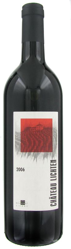 Flasche Chateau Lichten Rouge Assemblage du Valais AOC Rouvinez Vins von Rouvinez Vins