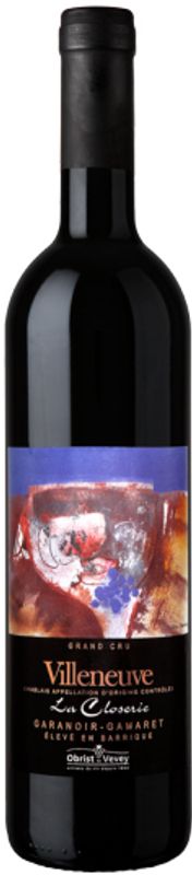 Bouteille de La Closerie Villeneuve Grand Cru Garanoir-Gamaret Chablais AOC Obrist de Obrist