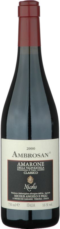 Flasche Amarone della Valpolicella DOC Classico Ambrosan Nicolis von Nicolis