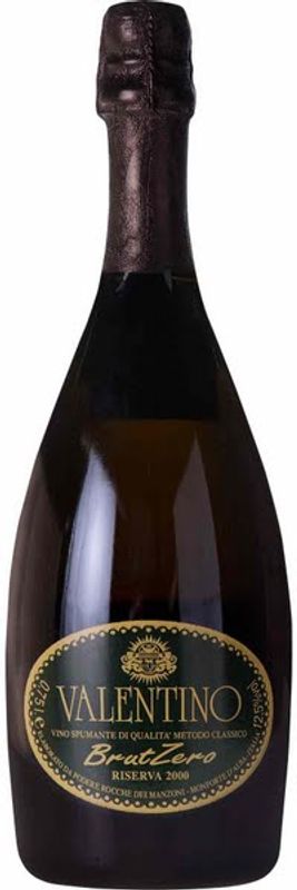 Flasche Valentino Brut Zero Spumante Riserva Rocche dei Manzoni von Rocche dei Manzoni