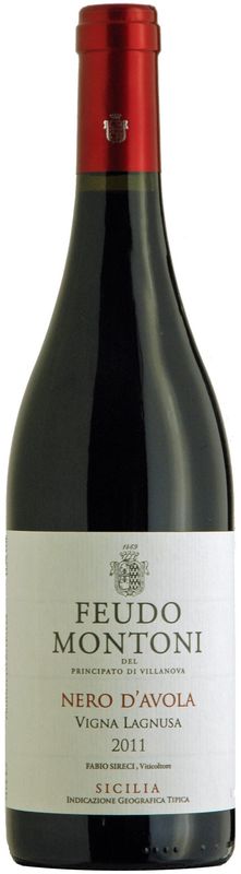 Flasche Nero d'Avola Sizilien IGT Vigna Lagnusa Feudo Montoni von Feudo Montoni