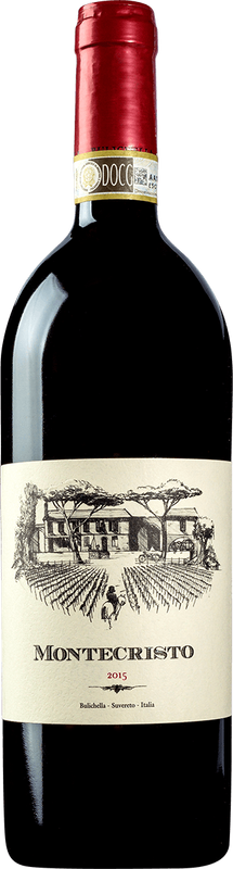 Flasche Montecristo Suvereto DOCG Bulichella von Bulichella