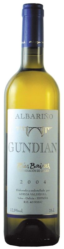 Flasche Albarino Gundian DO Bodegas Adega Valdés von Bodegas Adega Valdés