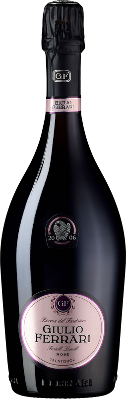 Flasche Giulio Ferrari Riserva del Fondatore brut rosé Trento DOC Ferrari von Ferrari