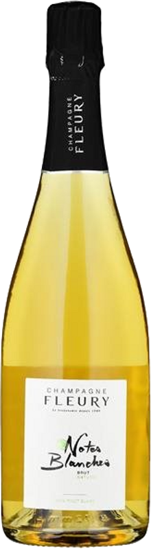 Flasche Champagne Notes Blanches Brut Nature AOC BIO Fleury von Fleury
