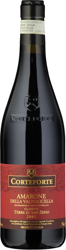 Flasche Amarone della Valpolicella Classico DOC Terre di San Zeno Corteforte von Corteforte
