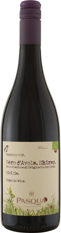 Flasche Capitolo 102 Nero d'Avola-Shiraz Organic Sicilia DOC Pasqua von Pasqua