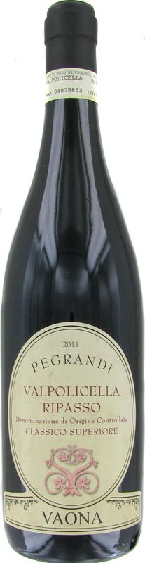 Flasche Valpolicella Classico Superiore Ripasso Pegrandi DOC Antonio Vaona von Antonio Vaona