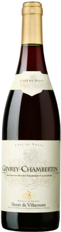 Bottiglia di Gevrey-Chambertin AOC Henri Villamont di Henri Villamont