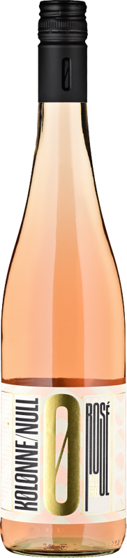 Flasche Rosé Alkoholfreier Wein Kolonne Null von Kolonne Null