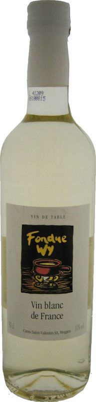 Flasche Vin blanc d'Europe Fondue Wy Tischweine von Tischweine