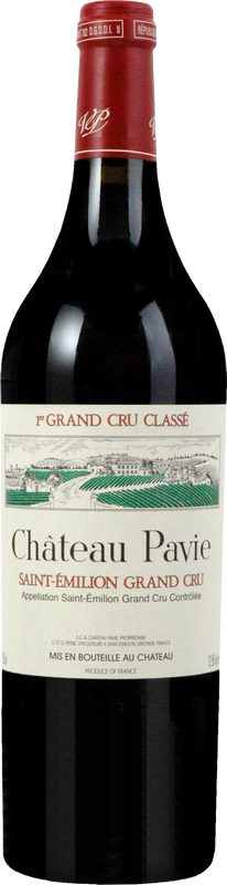Bottiglia di Chateau Pavie 1er Grand Cru St. Emilion MC Château Pavie di Château Pavie