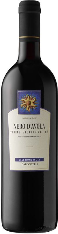 Flasche Nero d'Avola Terre Siciliane IGT BARONCELLI selezione isole Baroncelli von Baroncelli