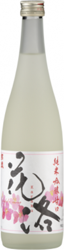 Flasche Karaku Amakuchi Sake Shotoku von Shotoku