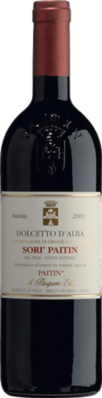 Flasche Dolcetto d'Alba Sorì Paitin DOC Pasquero Elia von Pasquero Elia