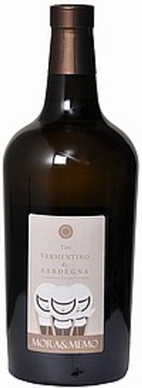 Bottiglia di Vermentino di Sardegna DOC Tino Mora & Memo di Mora & Memo