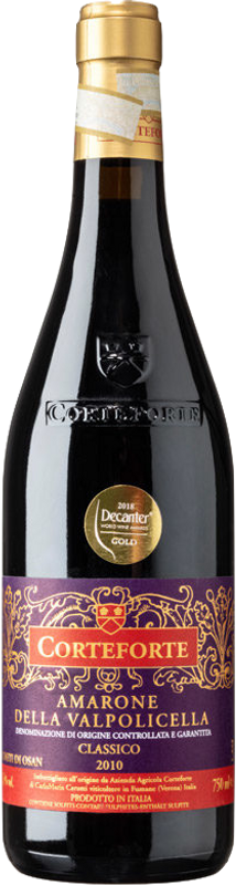 Flasche Amarone Classico della Valpolicella Vigneti di Osan DOC Corteforte von Corteforte