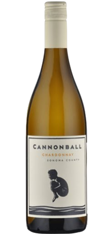 Flasche Chardonnay Sonoma County Cannonball Wine Company von Cannonball Wine Company