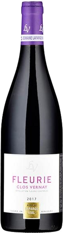 Bouteille de Fleurie Clos Vernay AOC Lafarge Vial de Lafarge Vial