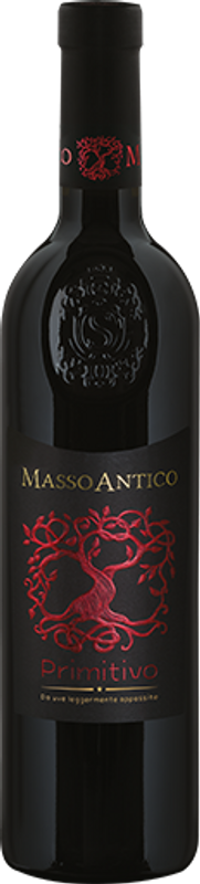 Bouteille de Masso Antico Primitivo Salento IGT Appassimento Cantine di Ora de Cantine di Ora