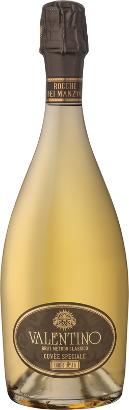Flasche Valentino Brut Cuvée Speciale DOOR 185th Rocche dei Manzoni von Rocche dei Manzoni