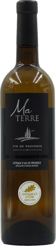 Bouteille de Ma Terre Blanc AOP Coteaux d'Aix-en-Provence Les Vignerons du Roy René de Les Vignerons du Roy René
