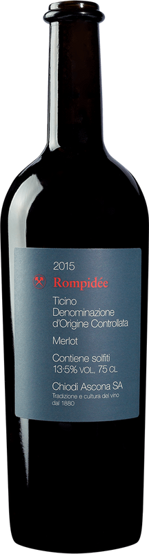 Flasche Rompidée Merlot del Ticino DOC Chiodi Ascona SA von Chiodi Ascona SA