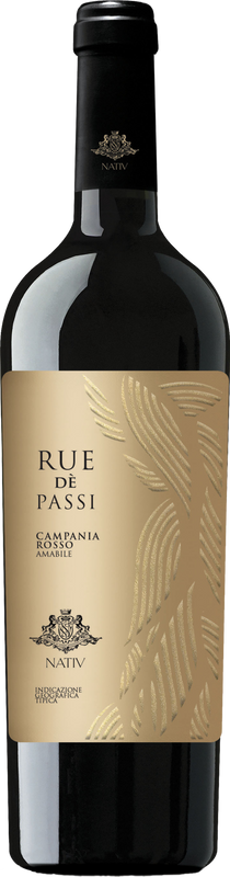 Bottiglia di Campania Rosso Amabile IGP Rue de Passi Societa Agricola Nativ di Societa Agricola Nativ