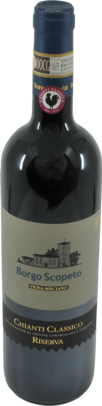 Bottiglia di Chianti Misciano Riserva DOCG Borgo Scopeto di Borgo Scopeto