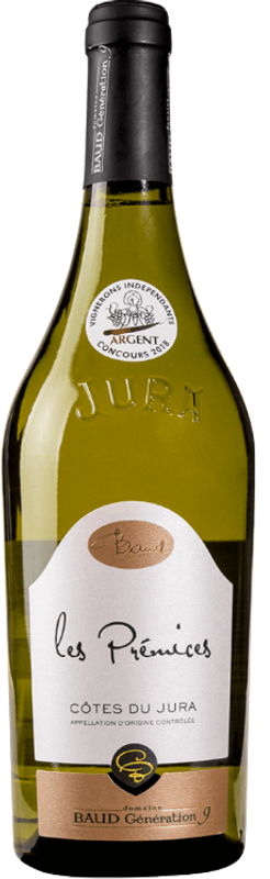 Bouteille de Chardonnay Les Prémices Côtes du Jura Domaine Baud de Domaine Baud