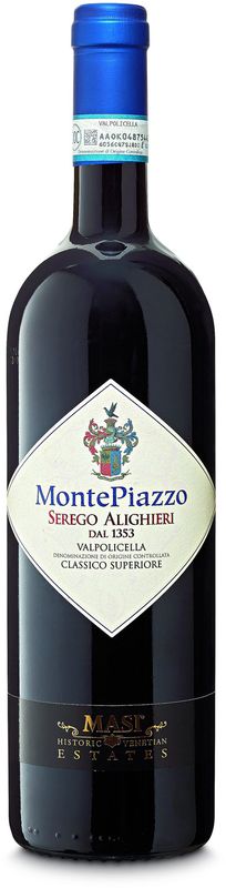 Bottiglia di Monte Piazzo Valpolicella classico superiore DOC Masi Serego Alighieri di Masi Serego Alighieri