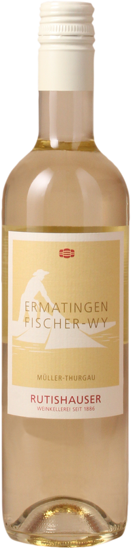 Bottiglia di Ermatingen Thurgau AOC Fischerwy Muller-Thurgau Rutishauser-Divino di Rutishauser-Divino