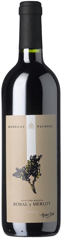 Bouteille de Bobal y Merlot Palmera de Palmera