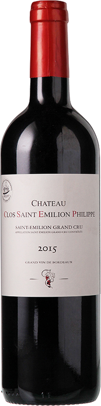 Bottle of St. Emilion AC Grand Cru Clos St. Emilion Philippe from Clos St. Emilion Philippe