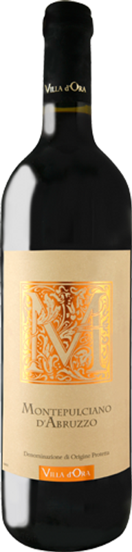 Bottiglia di Montepulciano d'Abruzzo DOP Villa d'Ora Cantina Gadoro di Cantina Gadoro