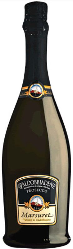Flasche Prosecco Spumante DOC Treviso extra dry Marsuret von Marsuret