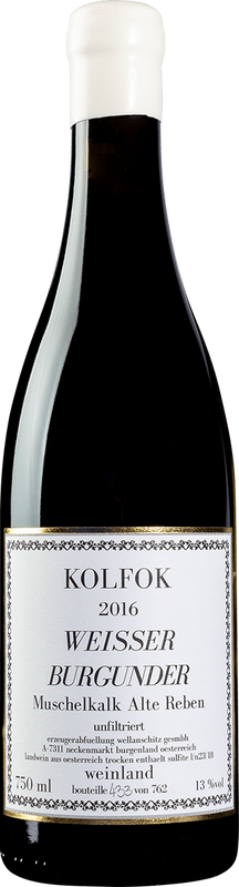 Flasche Weisser Burgunder Muschelkalk Alte Reben Kolfok von Kolfok