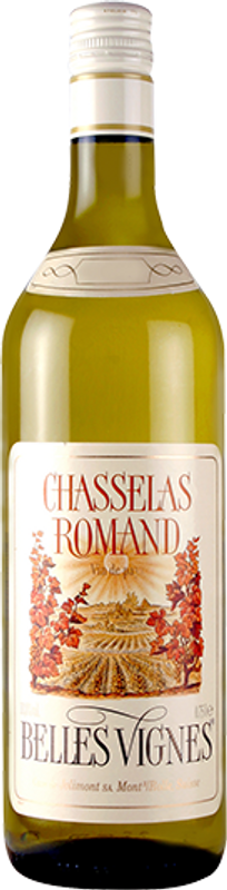 Bottiglia di Belles Vignes Chasselas Romand VdP Cave de Jolimont di Cave de Jolimont