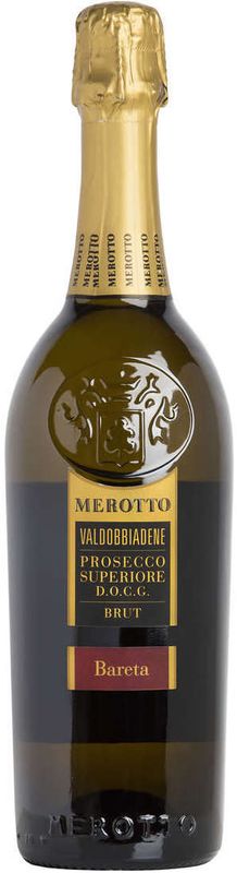 Flasche Bareta Valdobbiadene Prosecco Superiore DOCG brut Merotto von Merotto