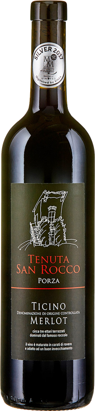 Flasche Porza Tenuta San Rocco Merlot Ticino DOC Tamborini von Tamborini