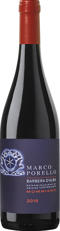Flasche Barbera d'Alba DOC Mommiano Porello von Porello