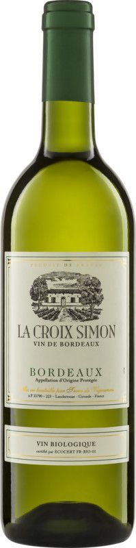 Bottiglia di Bordeaux Blanc AOC Château La Croix Simon di Château La Croix Simon