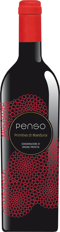 Flasche Penso Primitivo di Manduria DOP Vinicola Mediterranea von Vinicola Mediterranea